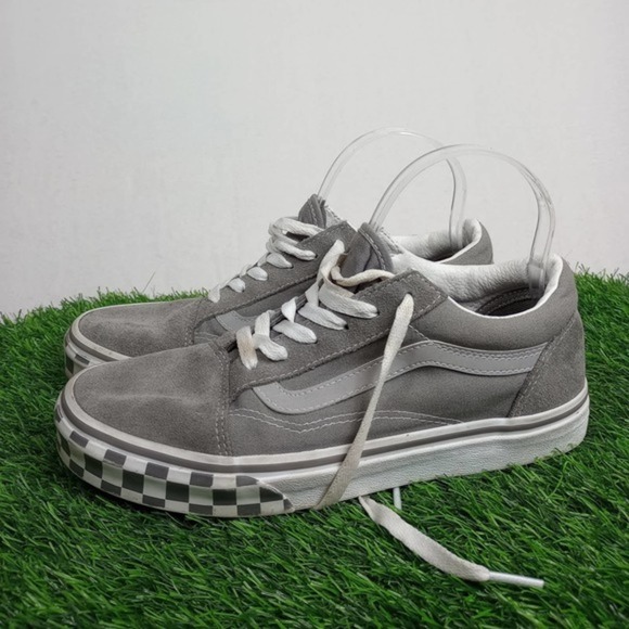 Vans Old Skool Chex Low Top Sneakers- Size 6‎ Juniors - Picture 1 of 7